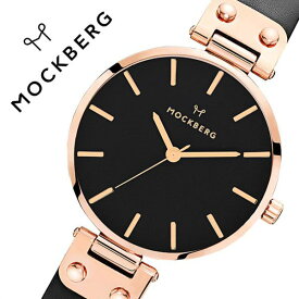 【安心2年保証♪国内正規品】モックバーグ 腕時計 MOCKBERG 時計 モック バーグ MOCK BERG オリジナル Originals Sigrid Black レディース 女性 用 彼女 妻 嫁 ブラック MO110 人気 ブランド 上品 薄型 アクセサリー シンプル 革 レザー ピンクゴールド ローズゴールド