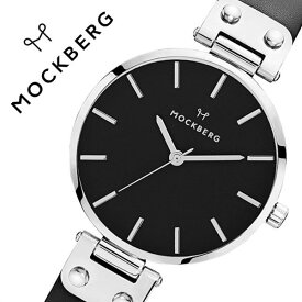 【安心2年保証♪国内正規品】モックバーグ 腕時計 MOCKBERG 時計 モック バーグ MOCK BERG オリジナル Originals Astrid Black レディース 女性 用 彼女 妻 嫁 MO111 人気 ドラマ 着用 ブランド 上品 薄型 アクセサリー シンプル 革 レザー シルバー ブラック【FK2020_3】