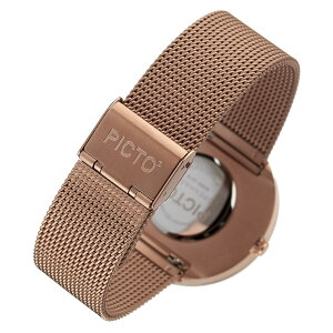 ピクト腕時計PICTO時計ピクト時計ピクト腕時計ローズゴールドケースアンドメッシュバンドROSEGOLDCASE&MESHBANDメンズレディースホワイト43383-1120人気おしゃれトレンドおすすめ北欧ブランドシンプルアナログカジュアルプレゼント送料無料