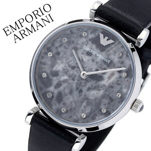 エンポリオアルマーニ 腕時計 EMPORIOARMANI 時計 エンポリオ アルマーニ EMPORIO ARMANI ジャンニ ティーバー GIANNI T-BAR レディース 女性 用 彼女 妻 ブラック AR11171 人気 大理石 お洒落 流行 革 EA ラ