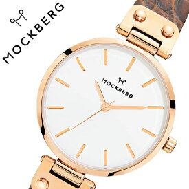 モックバーグ 腕時計 MOCKBERG 時計 Original レディース ホワイト MO126 [ 正規品 人気 ブランド 女性用 彼女 妻 嫁 上品 かわいい 薄型 アクセサリー シンプル 革 ローズゴールド プレゼント ギフト ]送料無料