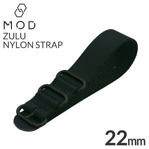ズールー ナイロン ベルト 腕時計ベルト ZULU NYLON BELT 時計 ズールー ナイロン 時計 腕時計ベルト ユニセックス メンズ レディース BT-NYL-22-GS-BK-BK [ 人気 おすすめ 高品質 丈夫 おしゃれ カジュ