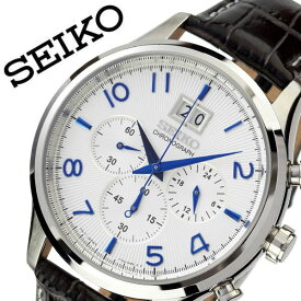 楽天市場 セイコー 逆輸入 クロノグラフ 革の通販