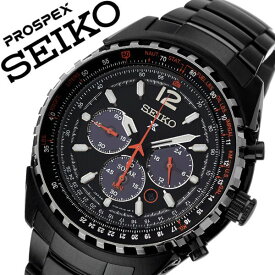 セイコー 腕時計 SEIKO 時計 セイコー時計 SEIKO腕時計 プロスペックス PROSPEX メンズ ブラック SSC263P1 [ 人気 ブランド おすすめ 防水 ステンレス ベルト 逆輸入 限定 社会人 スーツ 仕事 ビジネス カレンダー 彼氏 旦那 夫 大人 かっこいい おしゃれ カジュアル 上品 ]