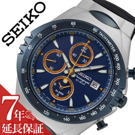 セイコー 腕時計 SEIKO 時計 セイコーセレクション SEIKO SELECTION メンズ ブルー SNAF85PC [ 正規品 新作 人気 ブランド 防水 クロノグラフ スモールセコンド 限定 コラボ カレンダー 日付 タキメーター アラーム スポーティー カジュアル ]