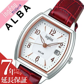 セイコー 腕時計 SEIKO 時計 セイコーアルバ アンジェーヌ ALBA ingenu レディース ホワイト AHJD413 [ 人気 ブランド 正規品 ソーラー シンプル かわいい 大人 おしゃれ 華奢 小さめ レザー ベルト 革 革ベルト 仕事 スーツ 社会人 誕生日 プレゼント ギフト ]送料無料