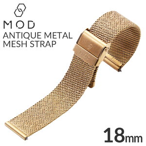 AeB[N^bVXgbv xg 18mm rvxg MOD vxg AeB[N  ^ bV Xgbv ANTIQUE METAL MESH STRAP Y fB[X rv vp  o