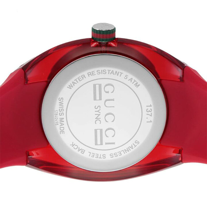 楽天市場】グッチ 腕時計 GUCCI 時計 シンク SYNC メンズ レッド  