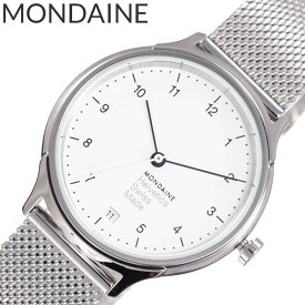 モンディーン 腕時計 MONDAINE 時計 ヘルベチカ Helvetica メンズ ホワイト MH1.R2210.SM [北欧 おしゃれ ブランド デザイナーズ 人気 インテリア おすすめ プレゼント ギフト] 送料無料