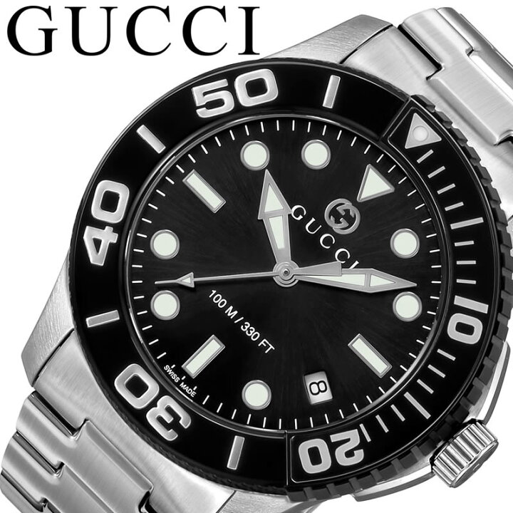 楽天市場】グッチ 腕時計 GUCCI 時計 ダイバー DIVER メンズ ブラック 