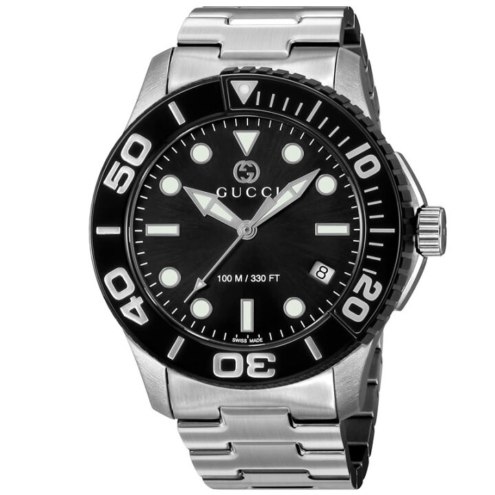 楽天市場】グッチ 腕時計 GUCCI 時計 ダイバー DIVER メンズ ブラック 