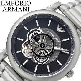 エンポリオ アルマーニ 腕時計 EMPORIO ARMANI 時計 メカニコ meccanico メンズ スケルトン AR60021 [ 自動巻き 機械式 オートマ 定番 人気 ブランド おしゃれ かっこいい シンプル ビジネス 仕事 社会人 彼氏 旦那 夫 恋人 ギフト プレゼント ] 送料無料