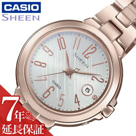 カシオ 電波 ソーラー 腕時計 CASIO 時計 シーン SHEEN 女性 向け レディース クォーツ SHW-5100CG-7AJF かわいい 華奢 小ぶり 小さめ 人気 おすすめ おしゃれ ブランド 記念日 誕生日 プレゼント ギフト