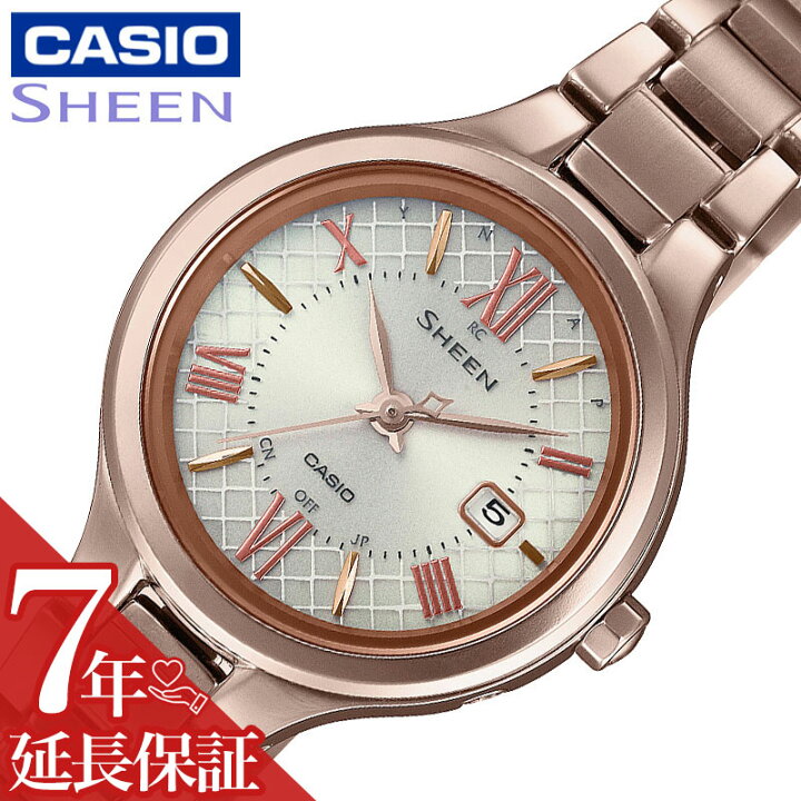 楽天市場】カシオ 電波 ソーラー 腕時計 CASIO 時計 シーン SHEEN 女性 