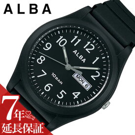 セイコー アルバ 腕時計 SEIKO ALBA 時計 メンズ 腕時計 ブラック シンプル 受験 面接 見やすい わかりやすい AQPJ411 人気 おすすめ おしゃれ ブランド プレゼント ギフト