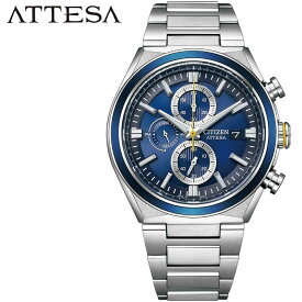 シチズン 腕時計 CITIZEN 時計 アテッサ ATTESA メンズ 腕時計 ブルー ソーラー エコ・ドライブ ACT Line Eco-Drive CA0837-65L 人気 おすすめ おしゃれ ブランド プレゼント ギフト