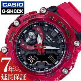 カシオ 腕時計 CASIO 時計 Gショック サウンドウェーブ G-SHOCK Sound Wave 男性 向け メンズ アウトドア キャンプ カジュアル アナデジ 武骨 フェス 夏フェス GA-2200SKL-4AJF 人気 おすすめ おしゃれ ブランド プレゼント ギフト 防水 頑丈 クリア スケルトン レッド