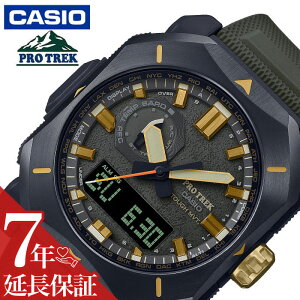 カシオ 腕時計 CASIO 時計 プロトレック PRW-6900シリーズ PRO TREK Climber Line メンズ 腕時計 ダークグリーン ソーラー アウトドア キャンプ カジュアル アナデジ 武骨 フェス 夏フェス PRW-6900Y-3JF 人
