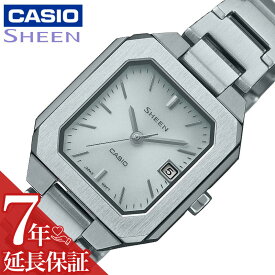 カシオ 腕時計 CASIO 時計 シーン ソーラーサファイアモデル SHEEN Solar Sapphire Model レディース 腕時計 シルバー ソーラー きれい 綺麗 落ち着き シンプル シック SHS-4528J-7AJF 人気 おすすめ おしゃれ ブランド プレゼント ギフト 防水 ビジネス 大人 デート 綺麗め