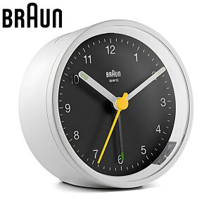 ブラウン 置時計 BRAUN ブラウン置時計 BC12WB 目覚まし時計 ブラウン置時計 BC12WB アナログ アラームクロック ANALOG ARALM CLOCK ホワイト×ブラック クオーツ(静音設計) 人気 おすすめ おしゃれ