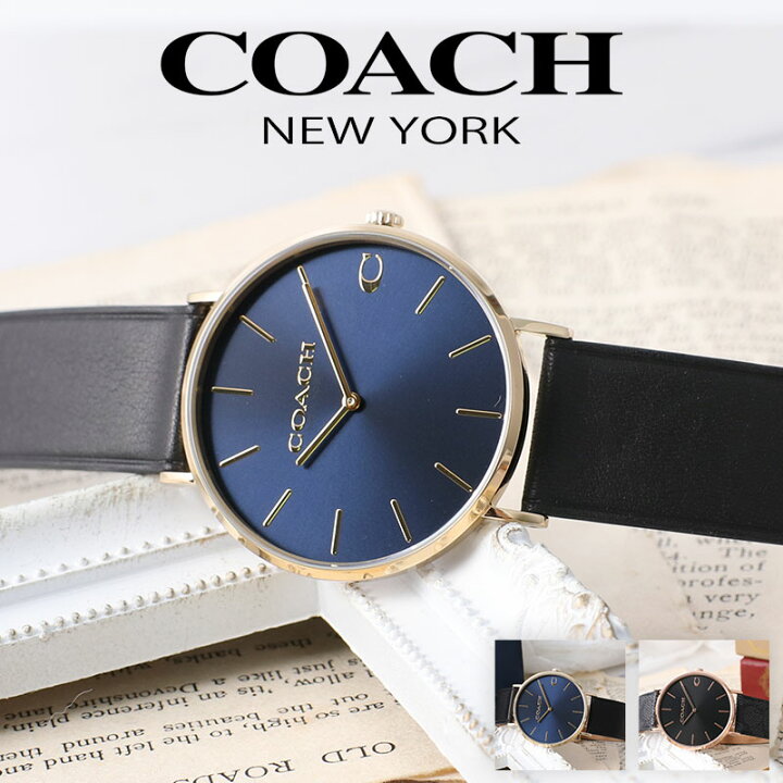 楽天市場 恋人 旦那 様へのプレゼントに コーチ 時計 メンズ Coach 腕時計 コーチ時計 男性 向け ギフト 彼氏 夫 友人 同僚 息子 誕生日 記念日 プレゼント ブラック ネイビー 人気 おしゃれ ブランド レザー ベルト 革ベルト スーツ ビジネス カジュアル シンプル 代