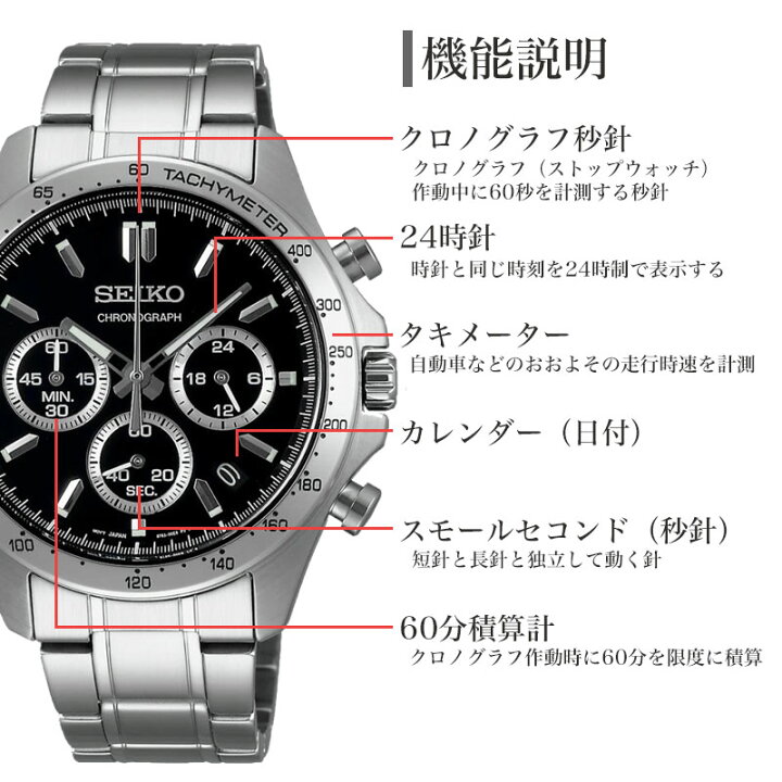 楽天市場】SEIKO セイコー メンズ ブランド 腕時計 時計 アナログ 