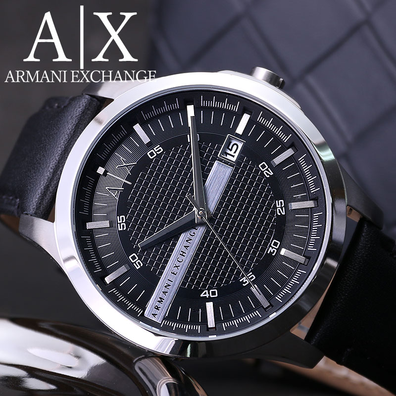 アルマーニエクスチェンジ 時計 ArmaniExchange 腕時計 アルマーニ エクスチェンジ 腕時計 Armani Exchange メンズ 男性  向け ブラック 黒 AX2101 おすすめ 仕事 シンプル スーツ 人気 ブランド ビジネス 革 ベルト レザー プレゼント ギフト |
