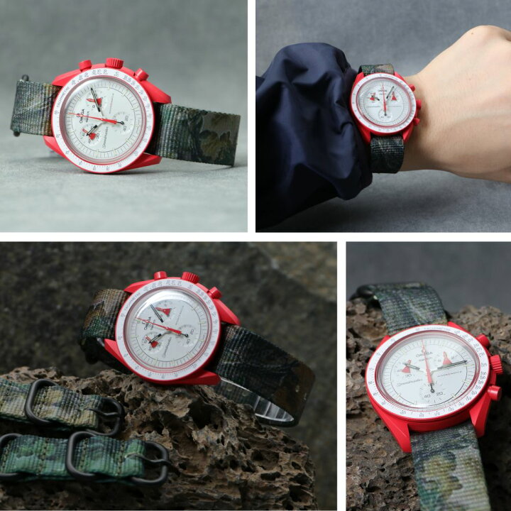 楽天市場】【オメガ スウォッチ 対応】OMEGA SWATCH ムーンウォッチ 