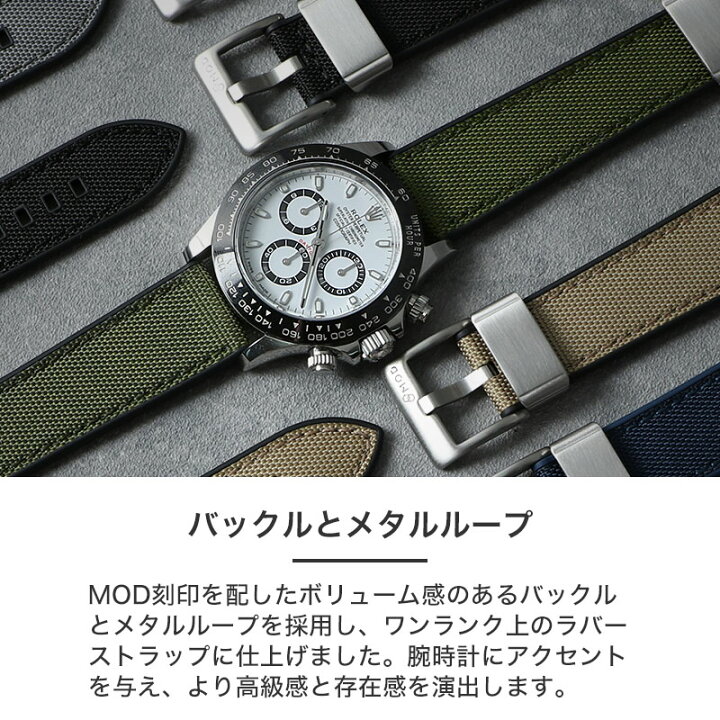 楽天市場】【ロレックス 対応】ROLEX MOD FKM ラバー ストラップ カン 