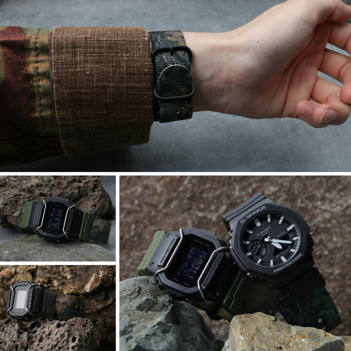 楽天市場】【G-SHOCK 対応 ナイロンベルト】専用 アダプター 付き ZULU 