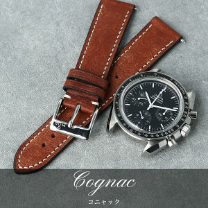 【OMEGA SPEEDMASTER オメガ スピードマスター 対応】MOD PUEBLO LEATHER STRAP プエブロ レザー 時計 ベルト カン幅 ラグ幅 20mm 22mm 幅 腕時計 革 バンド 革ベルト 本革 ベルト 替えベルト 替えバンド カス