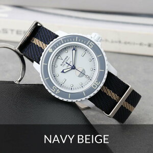 yup XEHb` Ή xgzMOD v~A iC Xgbv oh Blancpain X Swatch rvxg J O 22mm v rv  p ւ JX^ NATO ig[ ^Cv 