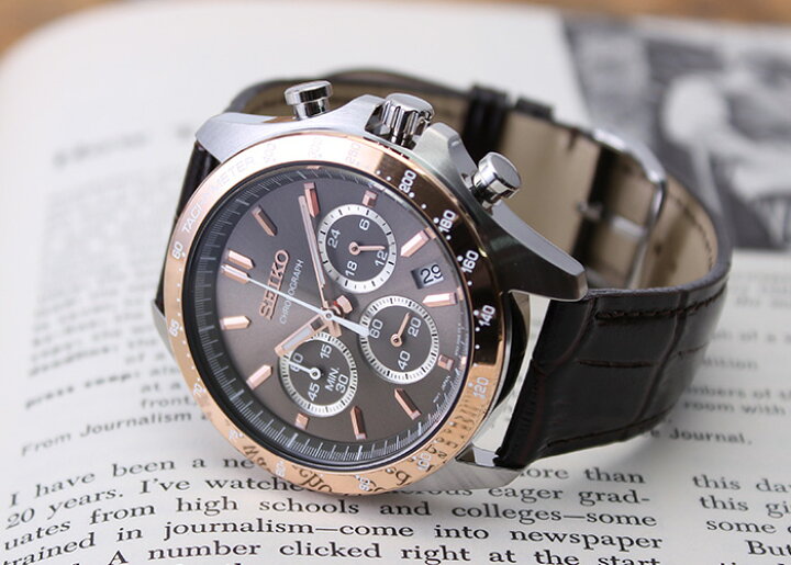楽天市場 2種のベルトが楽しめる 当店限定カスタムセイコー セイコー 時計 スピリット Seiko 腕時計 Sprit クロノグラフ メンズ 用 男性 向け 彼氏 旦那 父親 義父 プレゼント レザー 革 メタル ベルト 革ベルト カスタム 改造 入門 おすすめ 限定 ブランド