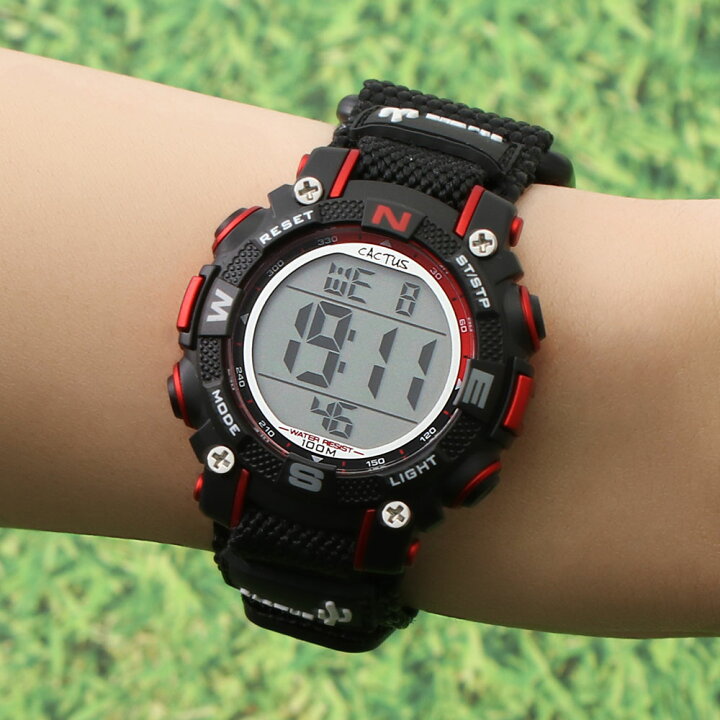 小学生の男の子におすすめ カクタス 時計 キッズ 頑丈 人気 防水 ブランド 知育 男の子 子ども 習い事 軽量 子供用 誕生日 小学生 孫 軽い キッズ時計 プレゼント ジュニア 見やすい 子供 Kids アウトドア 塾 腕時計 おしゃれ 子供用腕時計 Cactus 子供用時計 ギフト