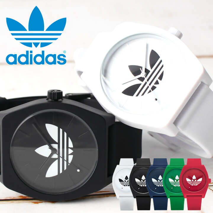 楽天市場 アディダス 時計 Adidas 腕時計 Adidas Originals アディダス オリジナルス プロセス Sp1 トレフォイル アディダス時計 レディース 女性 白 黒 赤 青 ビッグ ロゴ 人気 ペア おすすめ プレゼント ブランド シンプル アディダスオリジナル シリコン ラバー