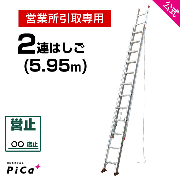 楽天市場】営業所引取専用 はしご 梯子 2連 はしご 6M 6m （5.95m 