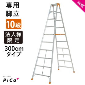 ★ポイント10倍中 4/4 23:59迄★ 脚立 10段 専用 脚立 10尺 K-300 脚立 アルミ 10段 きゃたつ 脚立 軽量 脚立 大型 脚立 折りたたみ おりたたみ アルミ脚立 脚立10 現場 高所 建築 リフォーム 大掃除 園芸 造園 剪定 チャーター便対応