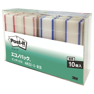 3M�@�|�X�g�E�C�b�g�@�W���[�u�@�G�R�m�p�b�N�@�C���f�b�N�X�i�L���p�j�@44×23mm�@���b�h�E�u���[�@6821�|1�|RB�@1�p�b�N�i20���F�e�F10���j