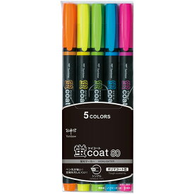 トンボ鉛筆　蛍コート80　5色（各色1本）　WA−SC5C　1パック