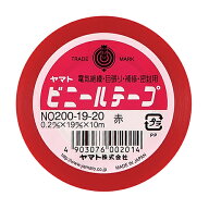 ヤマト　ビニールテープ　19mm×10m　赤　NO200−19−20　1巻