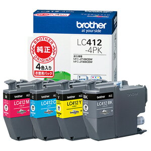 �u���U�[�@�C���N�J�[�g���b�W�@4�F�p�b�N�@LC412�|4PK�@1���i4�F�e�F1�j �y���������z