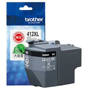 �u���U�[�@�C���N�J�[�g���b�W�@�u���b�N�@��e�ʁ@LC412XLBK�@1�� �y���������z