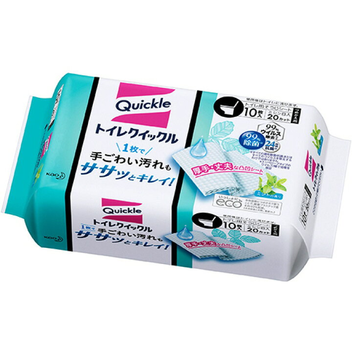 花王 トイレクイックル つめかえ用 1パック(10枚) ぱーそなるたのめーる 花王 トイレクイックル つめかえ用 1パック(10枚)