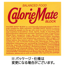 大塚製薬　カロリーメイトブロック　チョコレート味　20g／本　1箱（4本）