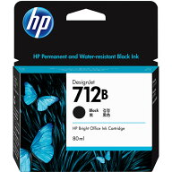 HP　HP712B　インクカートリッジ　ブラック　80mL　3ED29A　1個 【送料無料】
