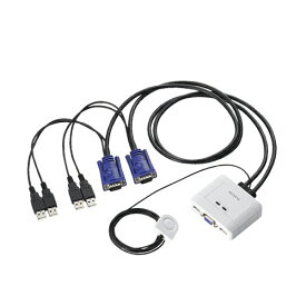 エレコム　USB対応パソコン切替器　PC2台用　KVM−KUSN　1台 【送料無料】