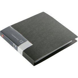 【お取寄せ品】 バッファロー　CD／DVDファイルケース　ブックタイプ　12枚収納　ブラック　BSCD01F12BK　1個