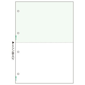 【お取寄せ品】 ヒサゴ マルチプリンタ帳票 A4 グリーン 2面 4穴 BP2042Z 1箱(1200枚) 【送料無料】