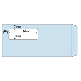 ヒサゴ　窓つき封筒　（給与明細書用／GB1150・BP1203専用）　215×100mm　MF34T　1箱（1000枚） 【送料無料】