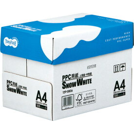 TANOSEE　PPC用紙　SNOW　WHITE　A4　1箱（2500枚：500枚×5冊）
